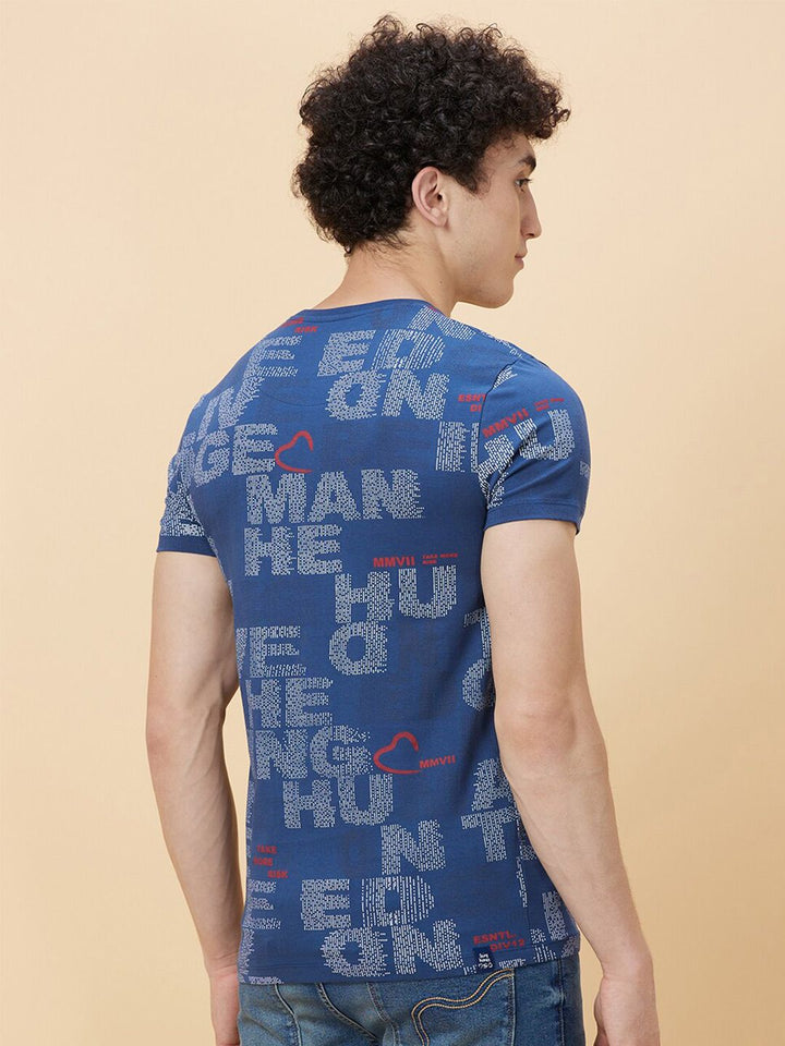 Being Human Typography Printed Round Neck Short Sleeves T-shirt