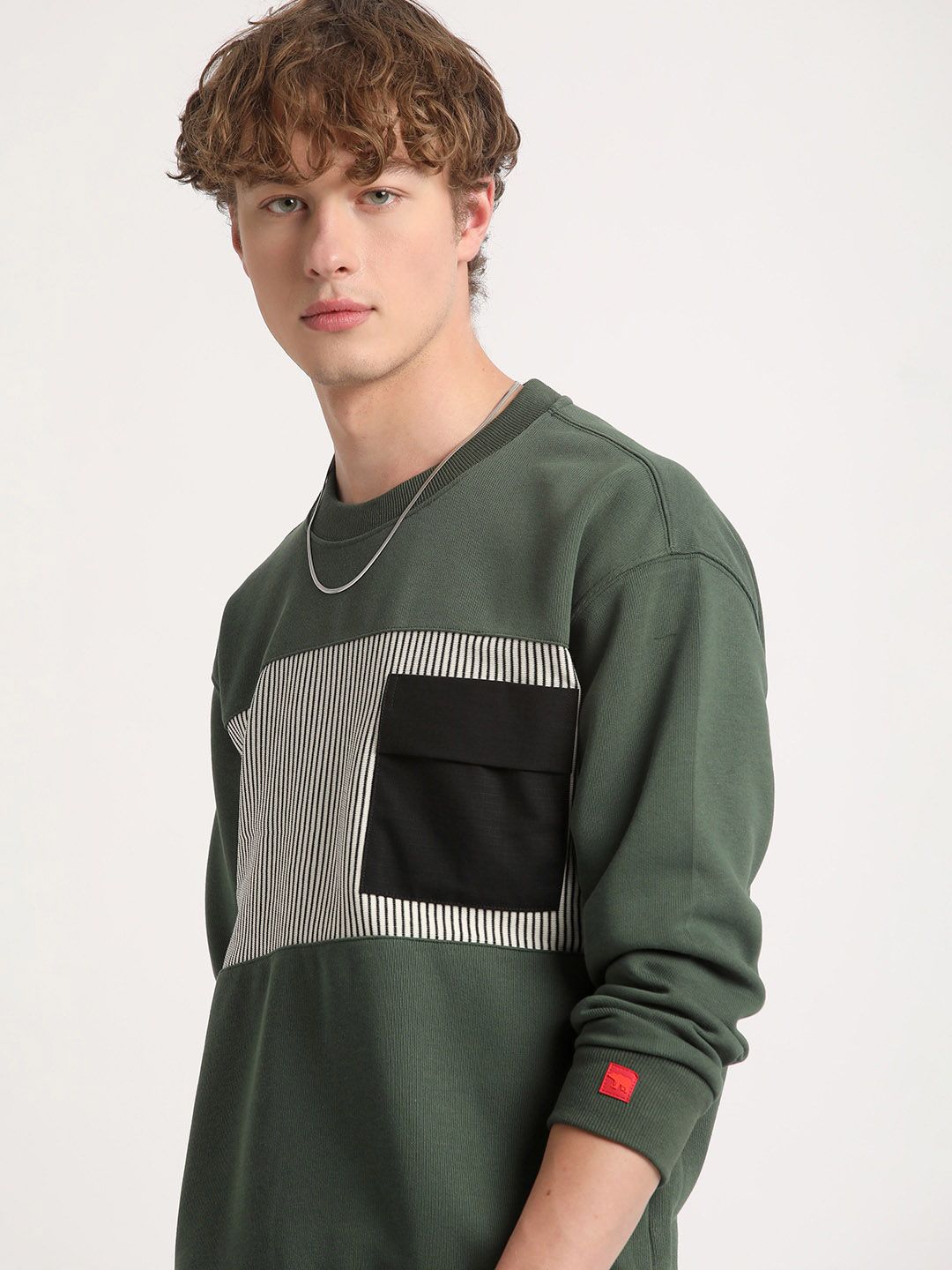 THE BEAR HOUSE Colourblocked Pullover Sweatshirt