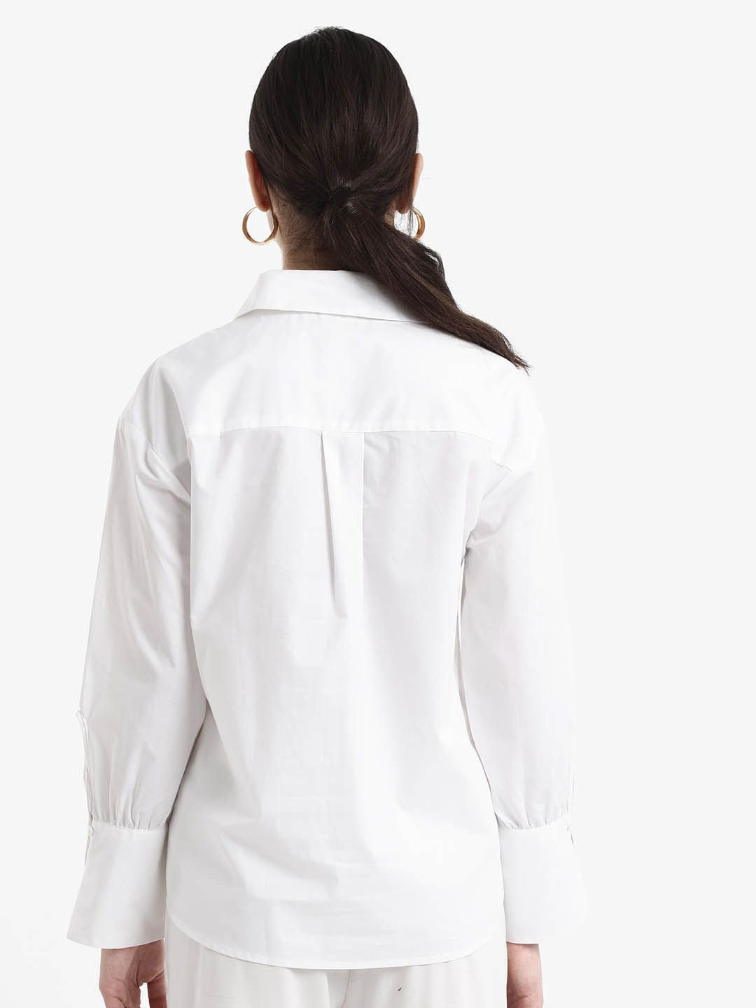 RAREISM Women Floral Printed Spread Collar Casual Shirt