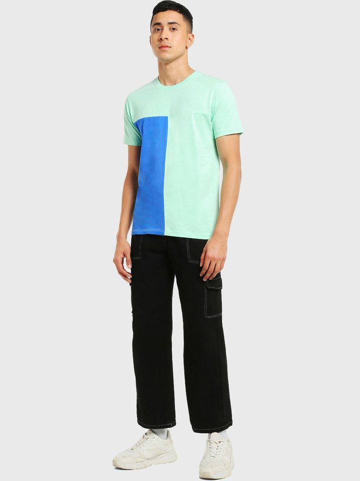 Bewakoof Men Colourblocked T-shirt
