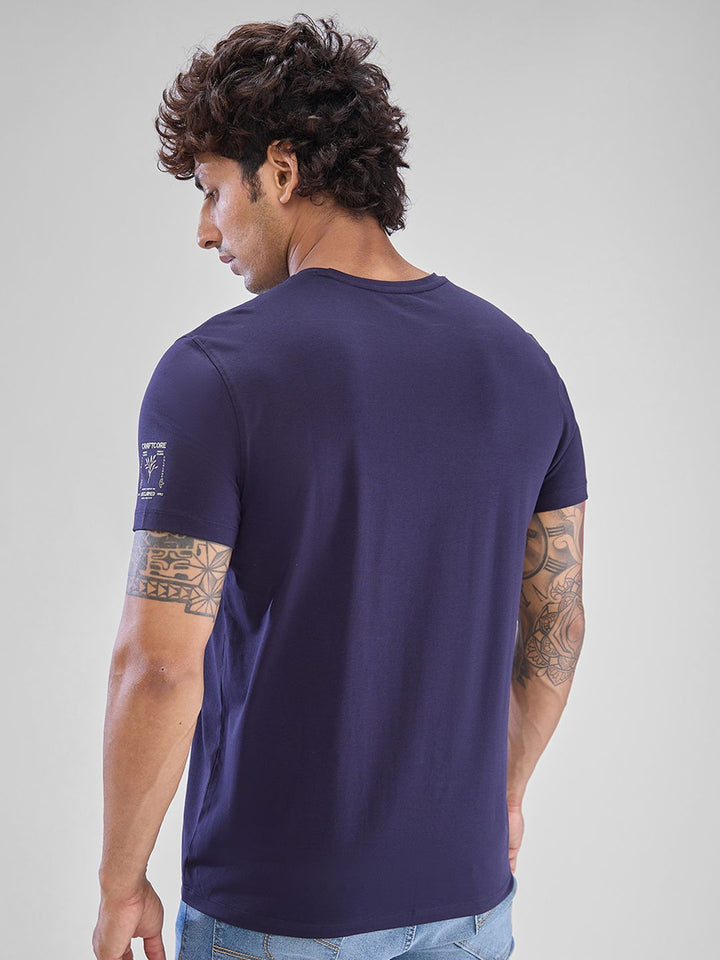 SPYKAR Men Typography Printed Slim Fit T-shirt