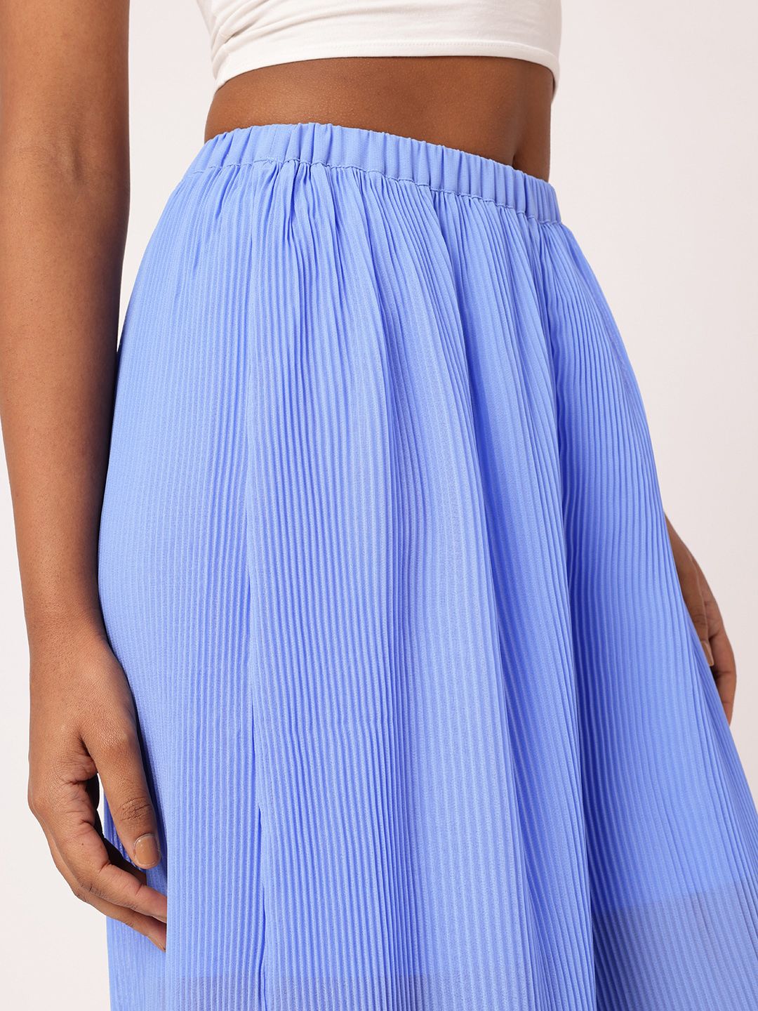 DressBerry Women Charming Accordion Flow Wide Leg Trousers
