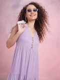 DressBerry Tiered Midi A-Line Dress