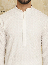 SOJANYA Kurta Straight Cotton Sulam Geometrik