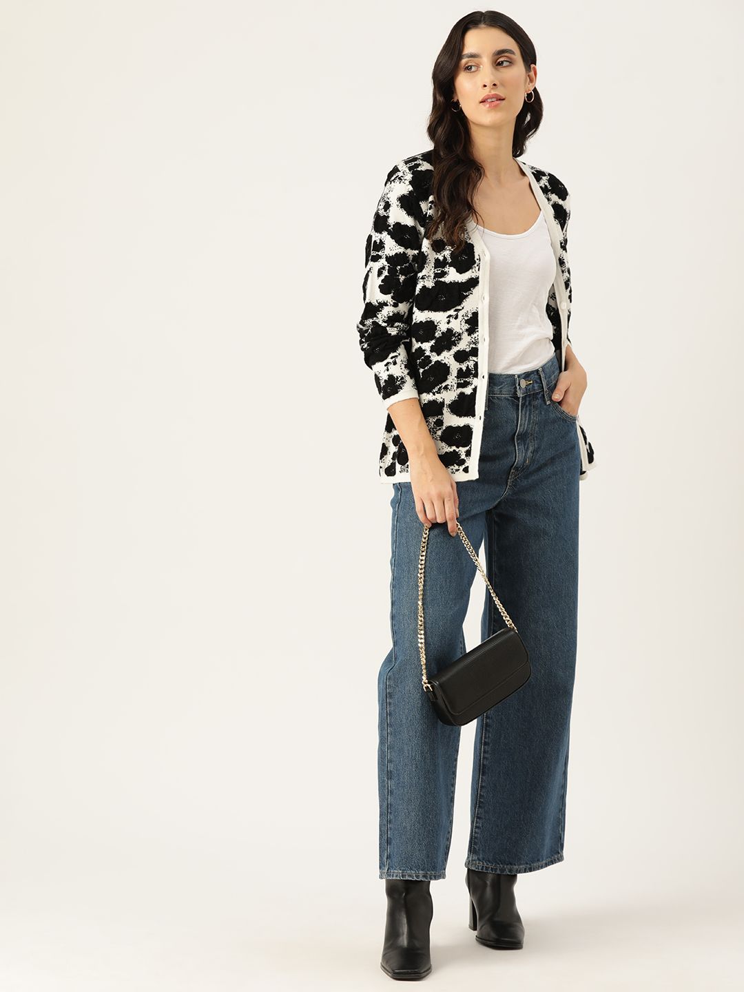 Monte Carlo Women Printed Cardigan