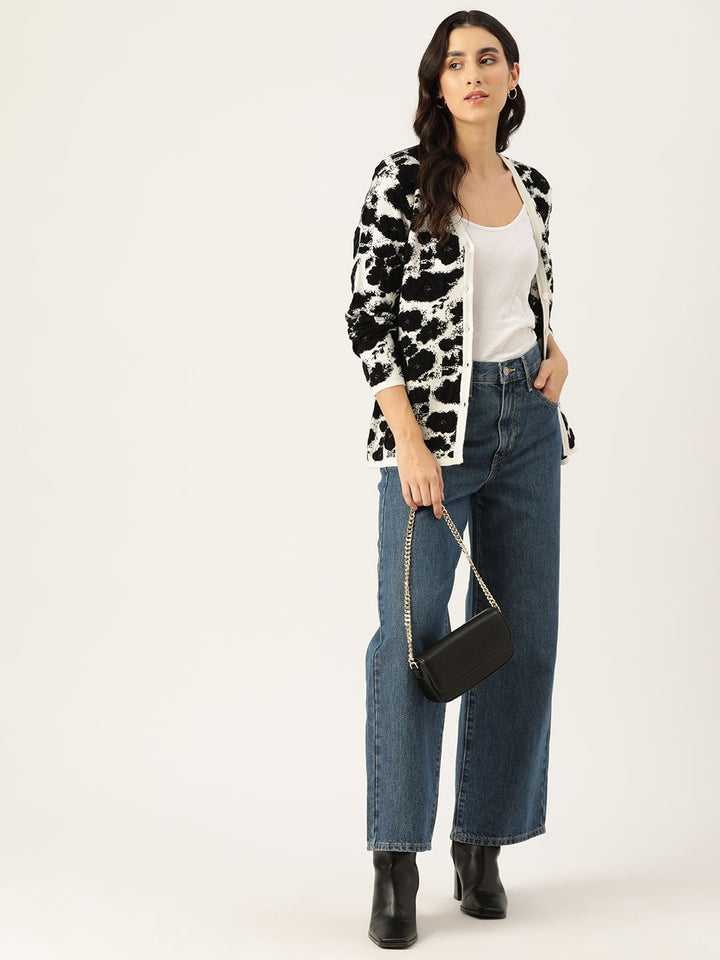 Monte Carlo Women Printed Cardigan