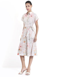 Rareism Fit & Flare Midi Dress Fit & Flare