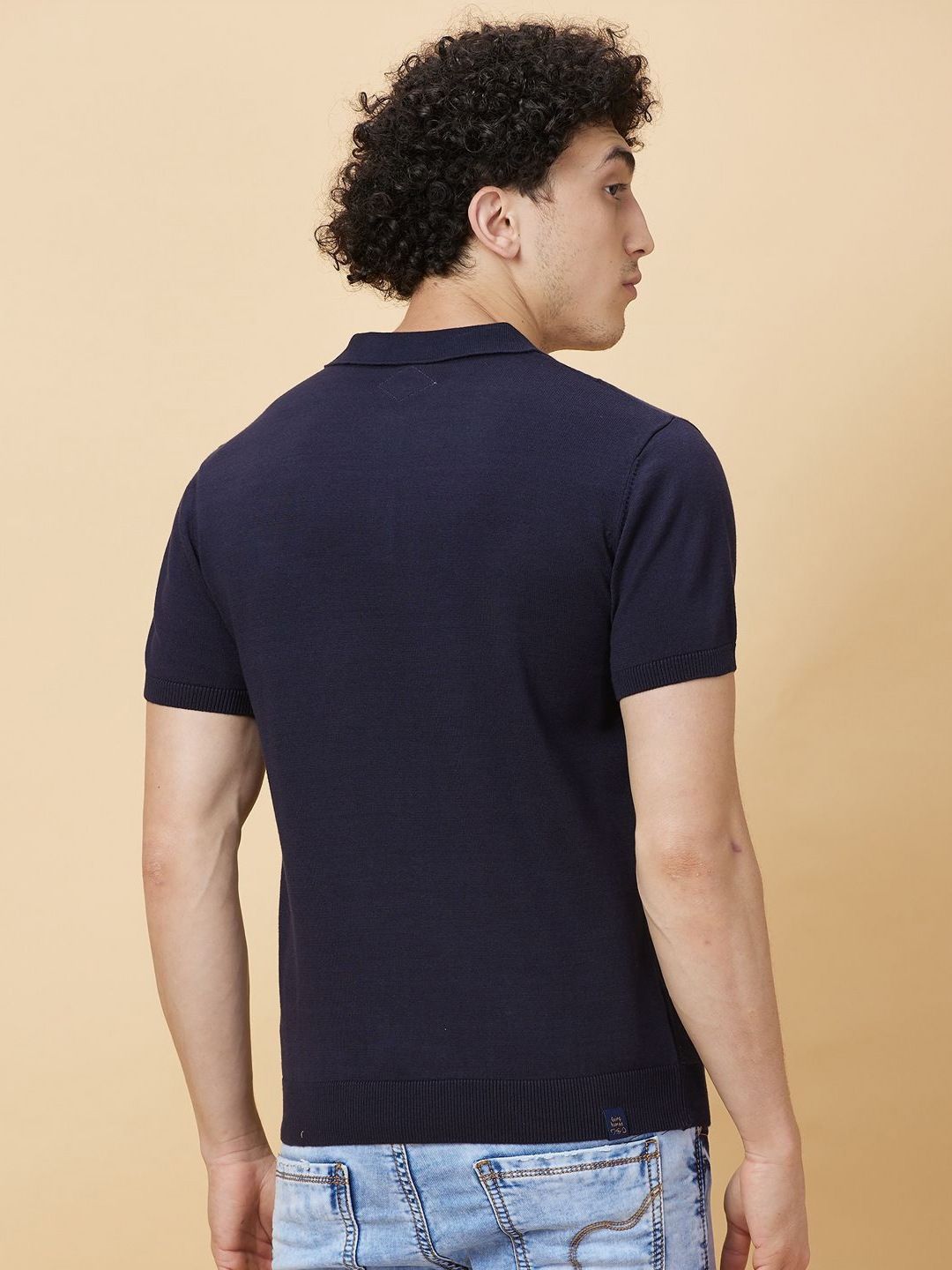 Being Human Men Checked Polo Collar Pockets T-shirt