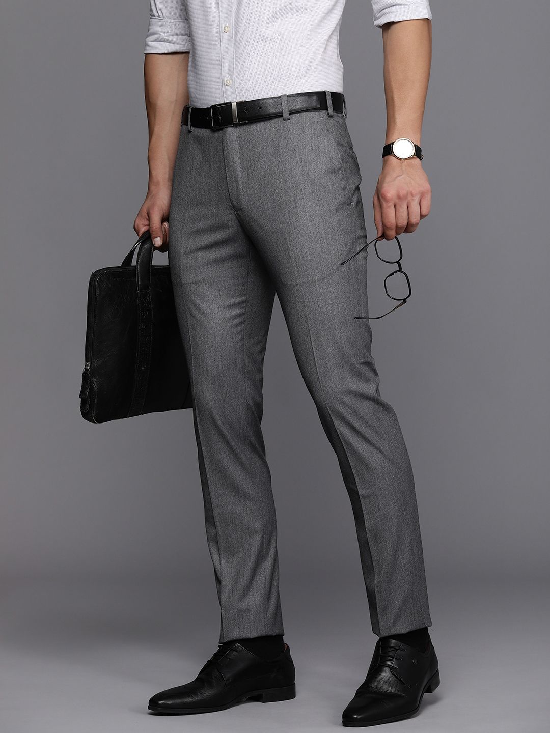 Raymond Men Slim Fit Formal Trousers