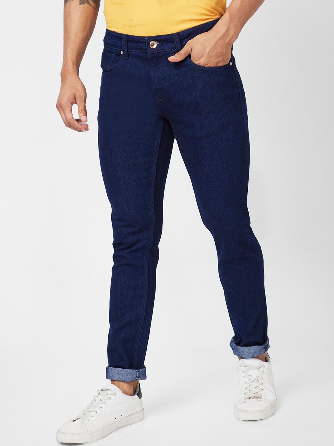 SPYKAR Men Skinny Fit Low-Rise Stretchable Jeans