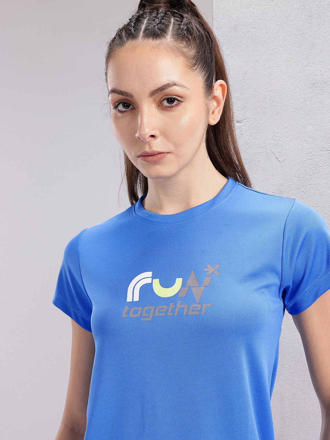 HRX by Hrithik Roshan Couple Collection Typography Printed Running Rapid-Dry T-shirt