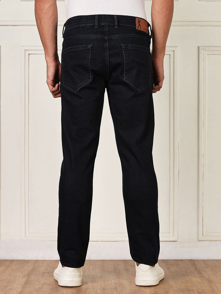 Thomas Scott Men Classic Slim Fit Mid-Rise Regangan Seluar Jeans