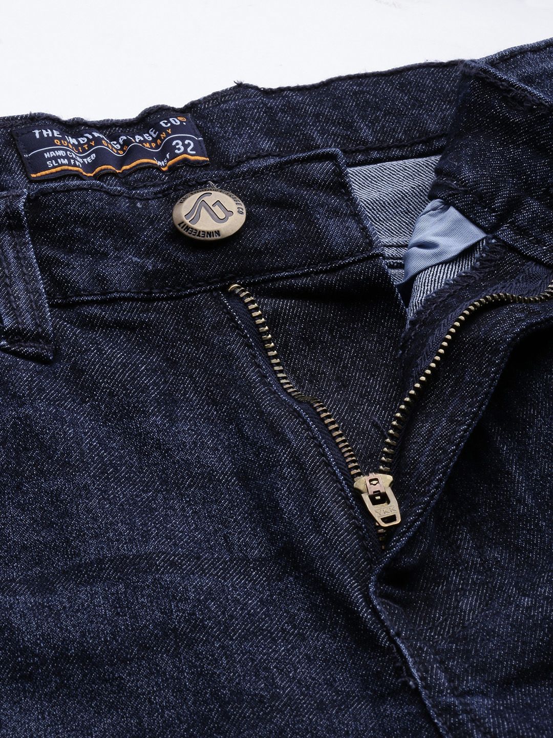The Indian Garage Co Men Blue Slim Fit Light Fade Stretchable Jeans