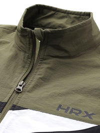 HRX by Hrithik Roshan Rapid Dry Mock Collar Running Tracksuit