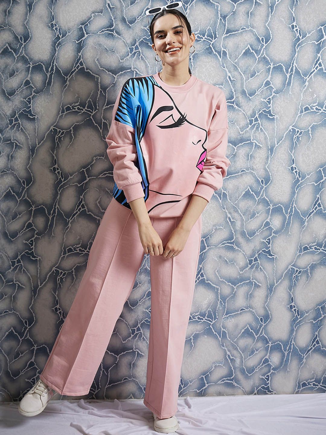 Athena Graphic Printed Sweatshirt With Trouser