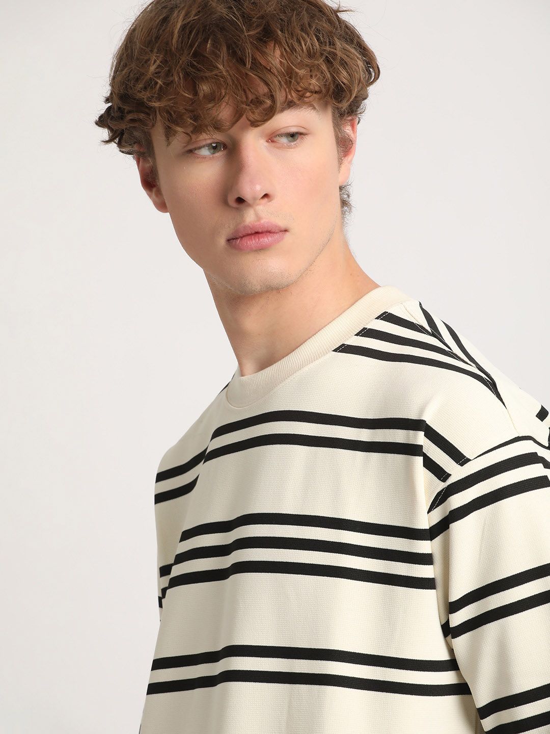 THE BEAR HOUSE Striped Relaxed Fit Sweatshirt