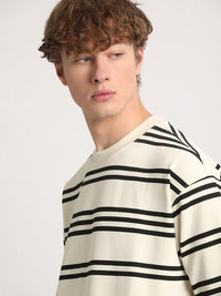 THE BEAR HOUSE Striped Relaxed Fit Sweatshirt