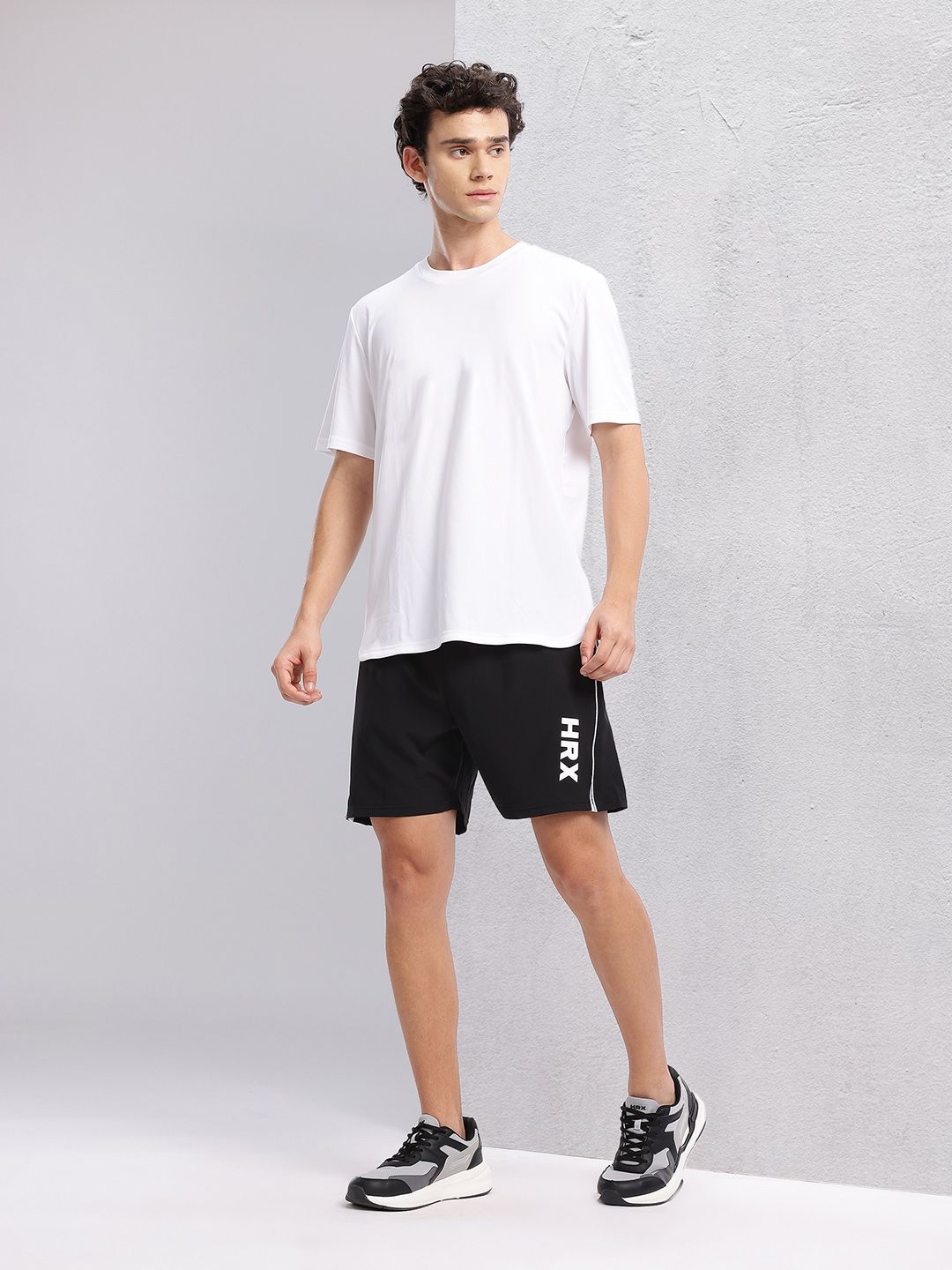 HRX by Hrithik Roshan Men Printed Contrast Piping Running Shorts