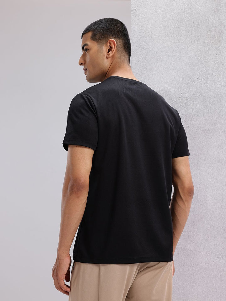 HRX by Hrithik Roshan Typography Printed Perforated Rapid-Dry Running T-shirt