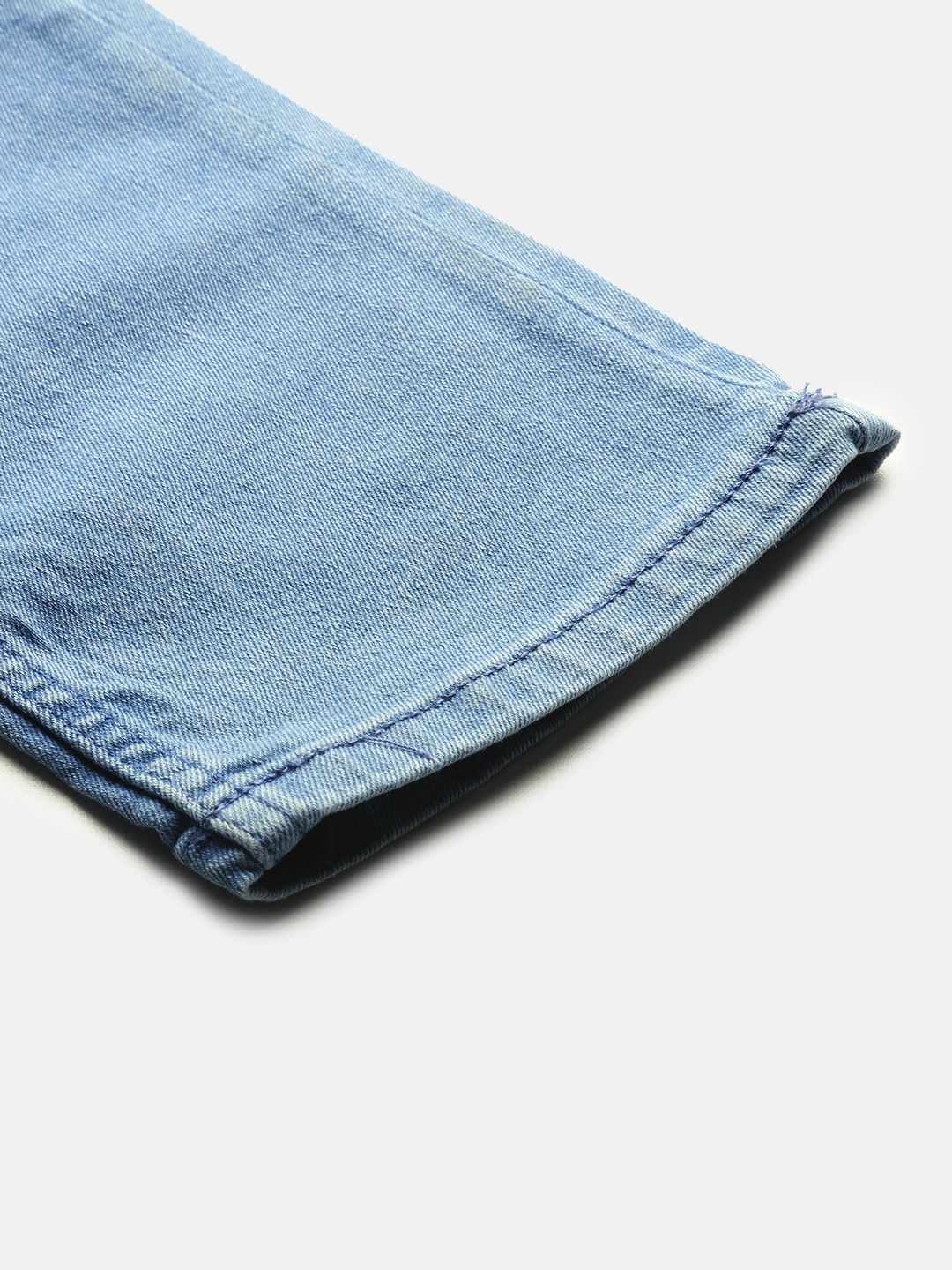 The Indian Garage Co Men Blue Slim Fit Low-Rise Clean Look Stretchable Jeans