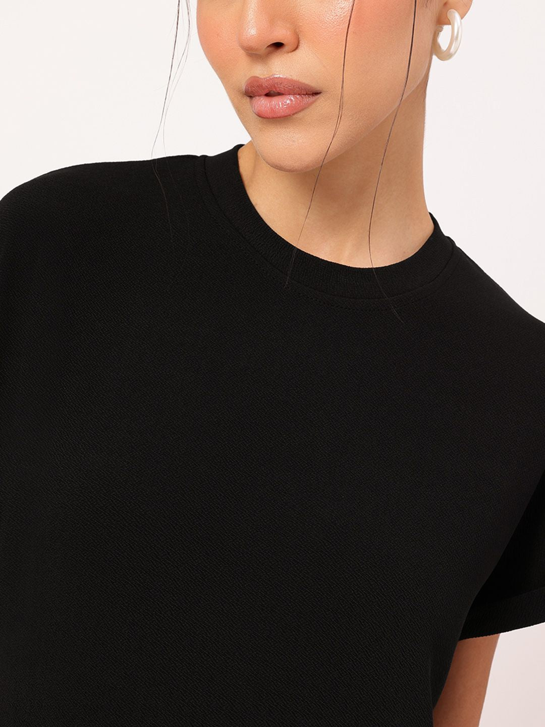 DressBerry Confident Comfy Extended Sleeves Mini Dress