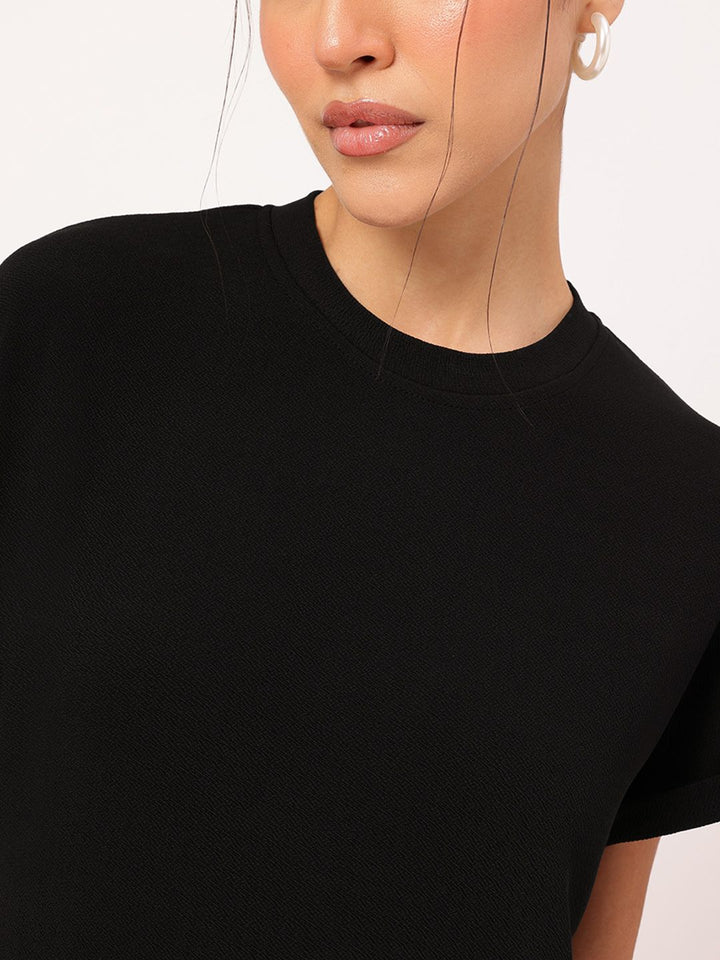 DressBerry Confident Comfy Extended Sleeves Mini Dress