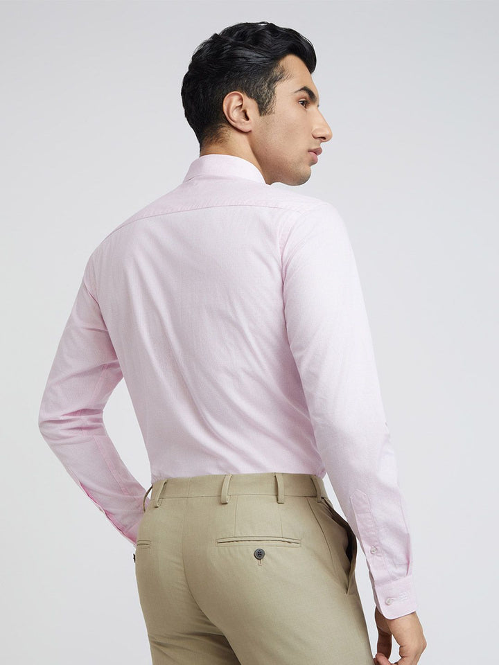 Raymond Pure Cotton Slim Fit Opaque Printed Formal Shirt
