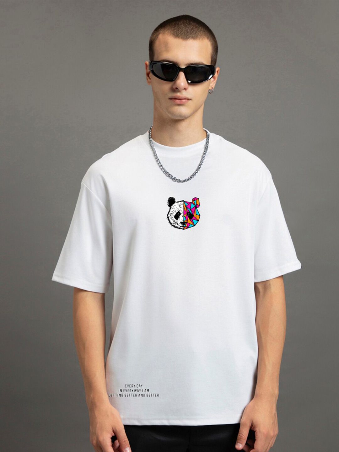Bewakoof Better & Better Printed Drop-Shoulder Sleeves Oversized Cotton T-shirt