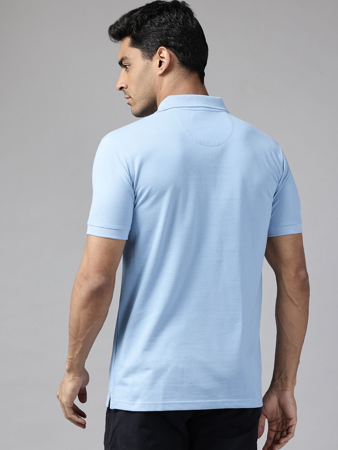 Park Avenue Solid Polo Collar T-shirt
