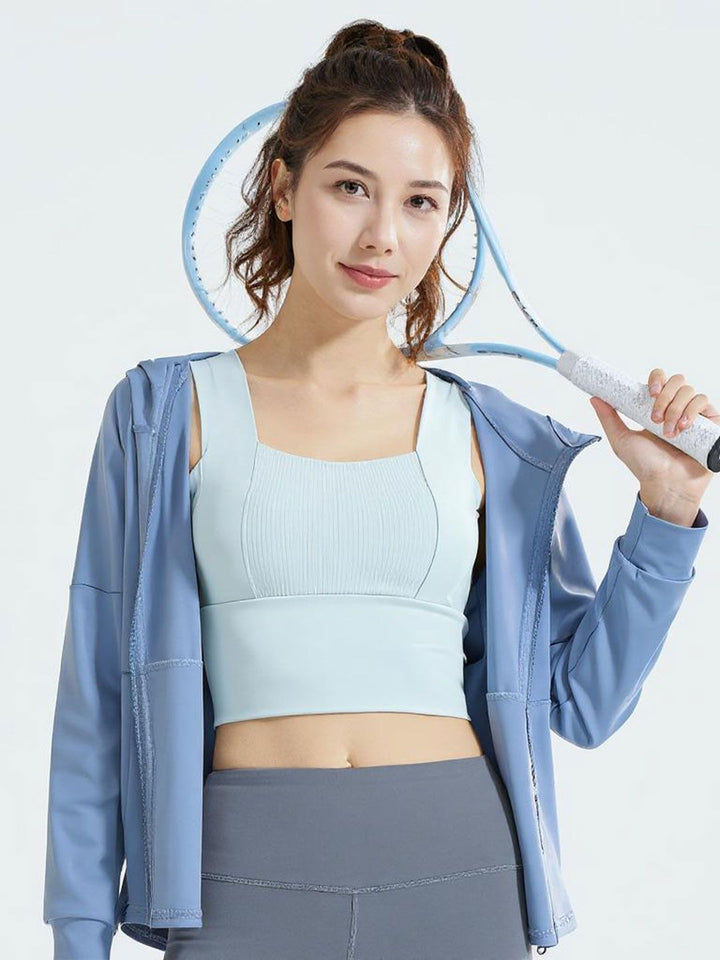 HRX by Hrithik Roshan Women Hooded Solid Sporty Jacket