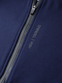 HRX by Hrithik Roshan Women Medieval Blue Solid Rapid-Dry Antimicrobial Training Jacket