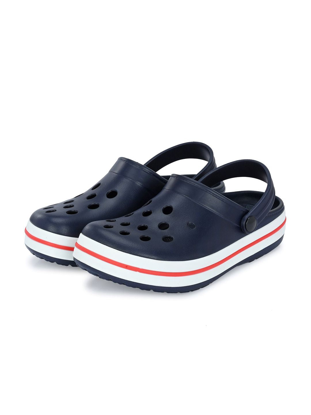 HRX by Hrithik Roshan Men Navy Blue & Red Rubber Clogs