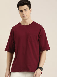 DILLINGER Men Honeycomb Structure Oversized Pocket T-shirt