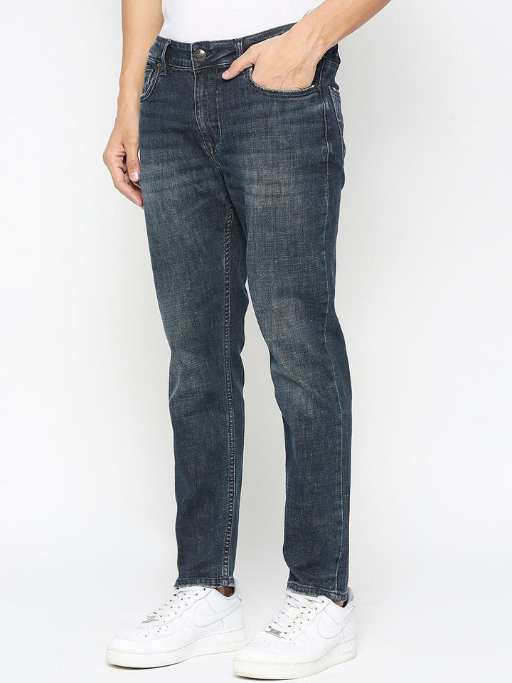 Menjadi Lelaki Manusia Cahaya Pudar Mid-Rise Comfort Skinny Fit seluar jeans