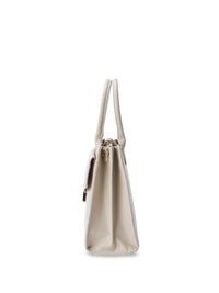 Lino Perros Oversized Structured Satchel with Cut Work