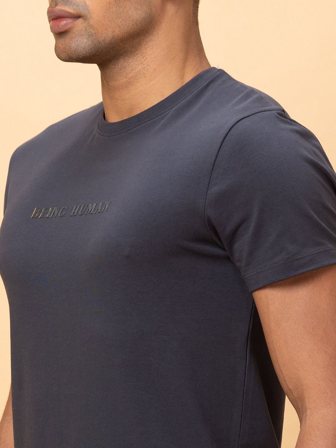 Being Human Men Typography T-shirt
