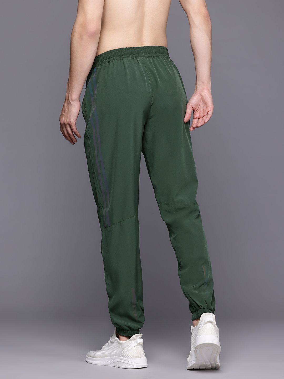 HRX by Hrithik Roshan Men Rapid-Dry Running Joggers With Reflective Detail