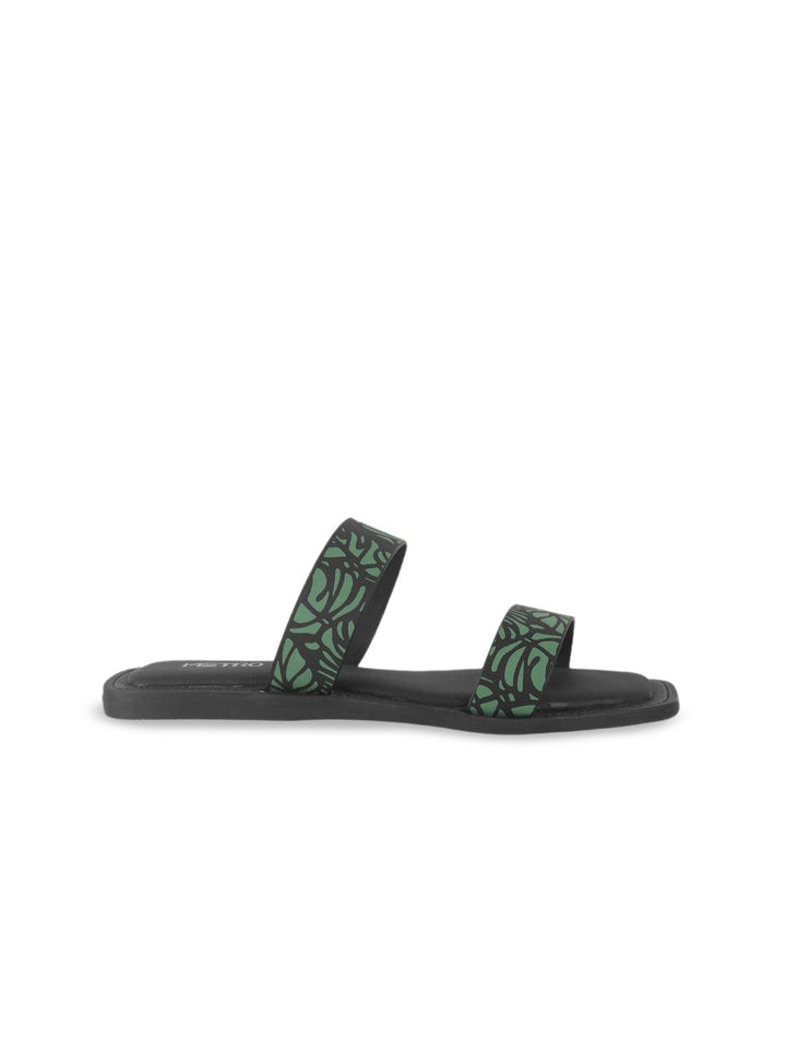 Metro Women Printed Open Toe Flats