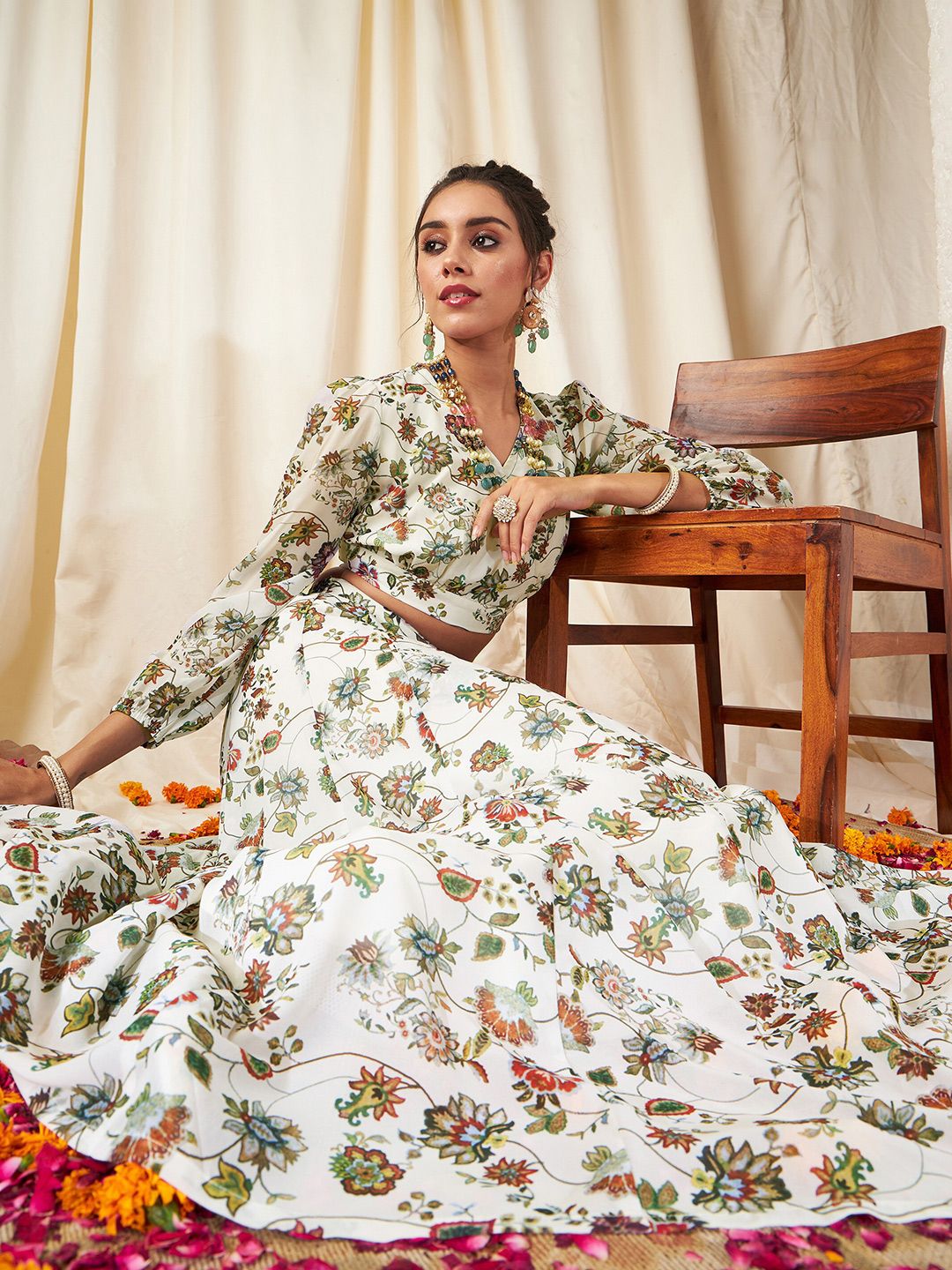 Shae by SASSAFRAS Printed Ready to Wear Lehenga & Choli