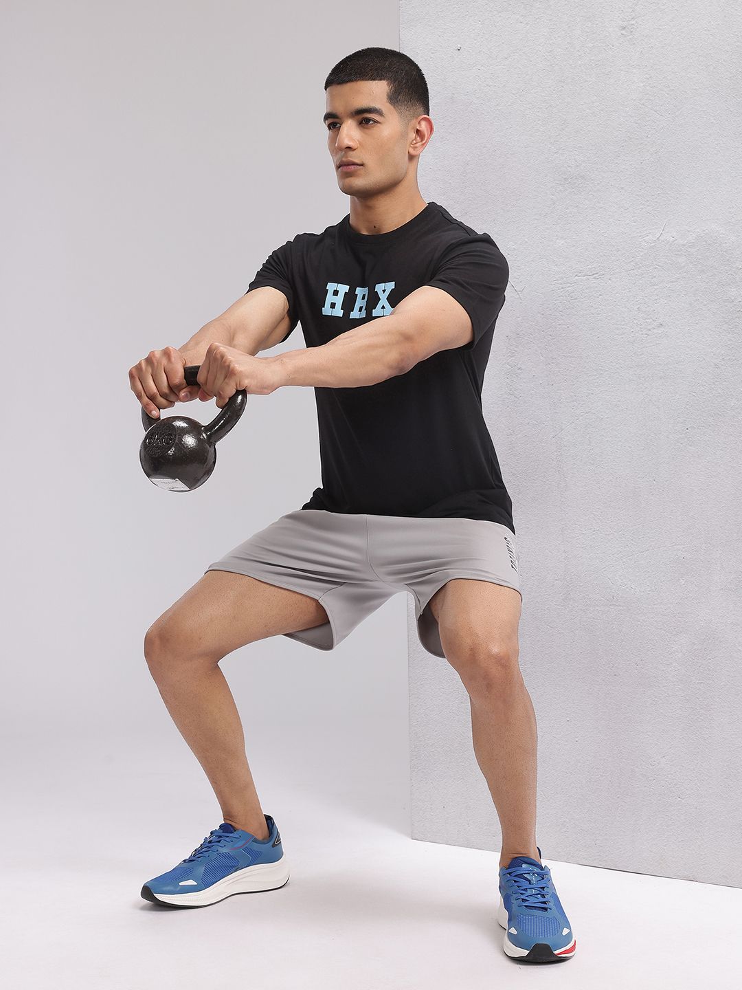 HRX by Hrithik Roshan Brand Logo Printed Training T-shirt