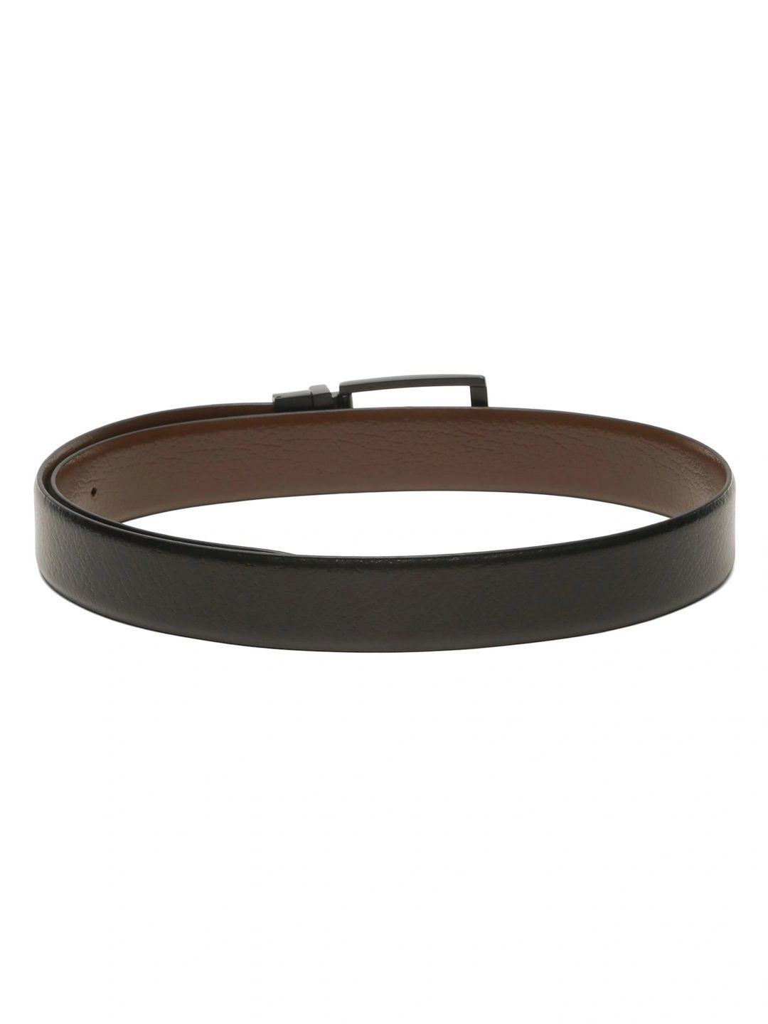 Teakwood Leathers Men Textured Leather Reversible Formal Belt