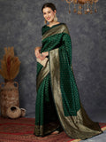 KALINI Ethnic Motifs Woven Design Zari Banarasi Saree