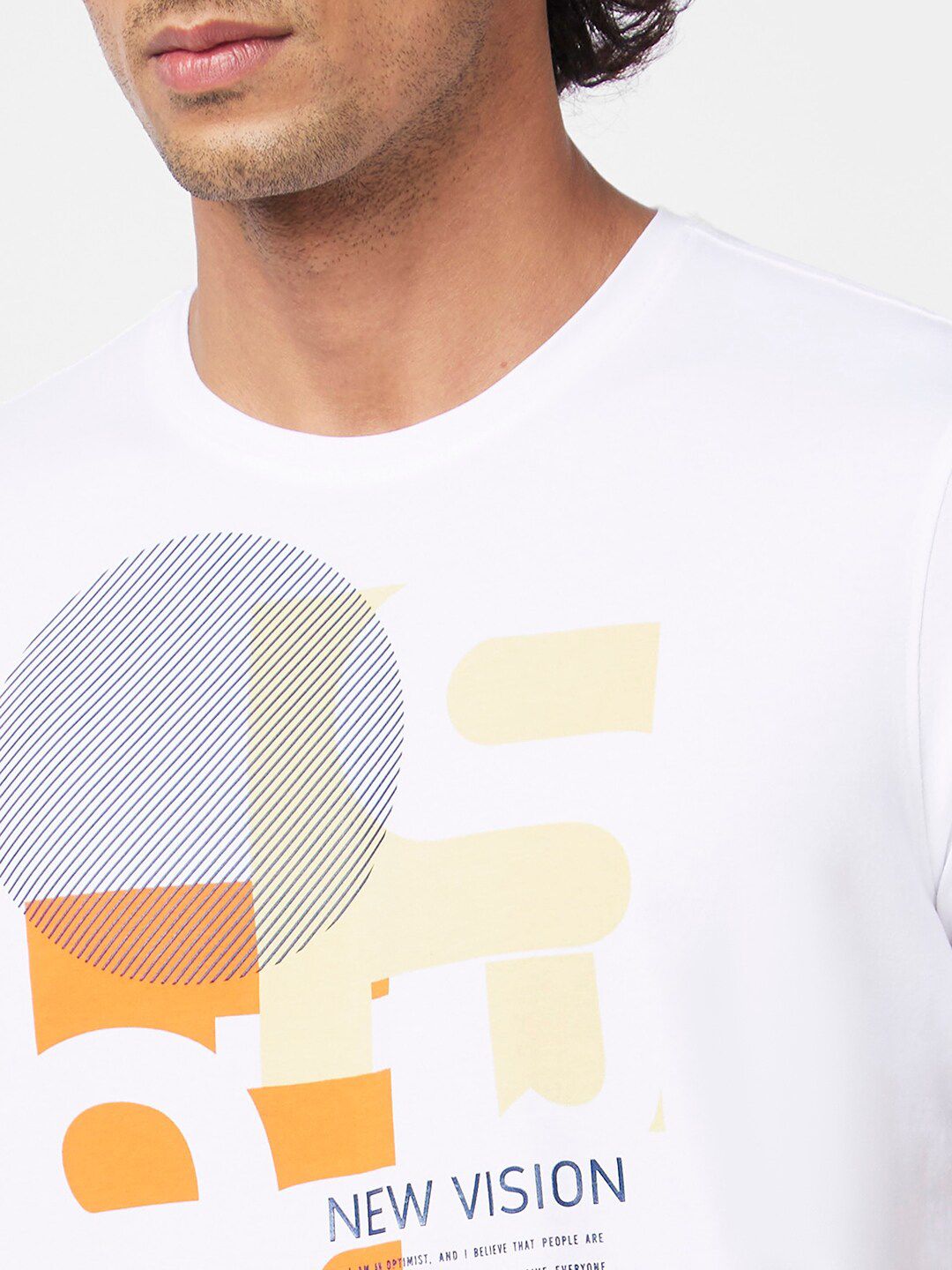 SPYKAR Graphic Printed Cotton T-shirt
