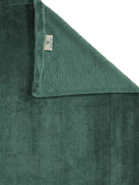 KLOTTHE Green Solid Flat 300 TC Woolen Single Fine Bedsheet with 1 Pillow Cover