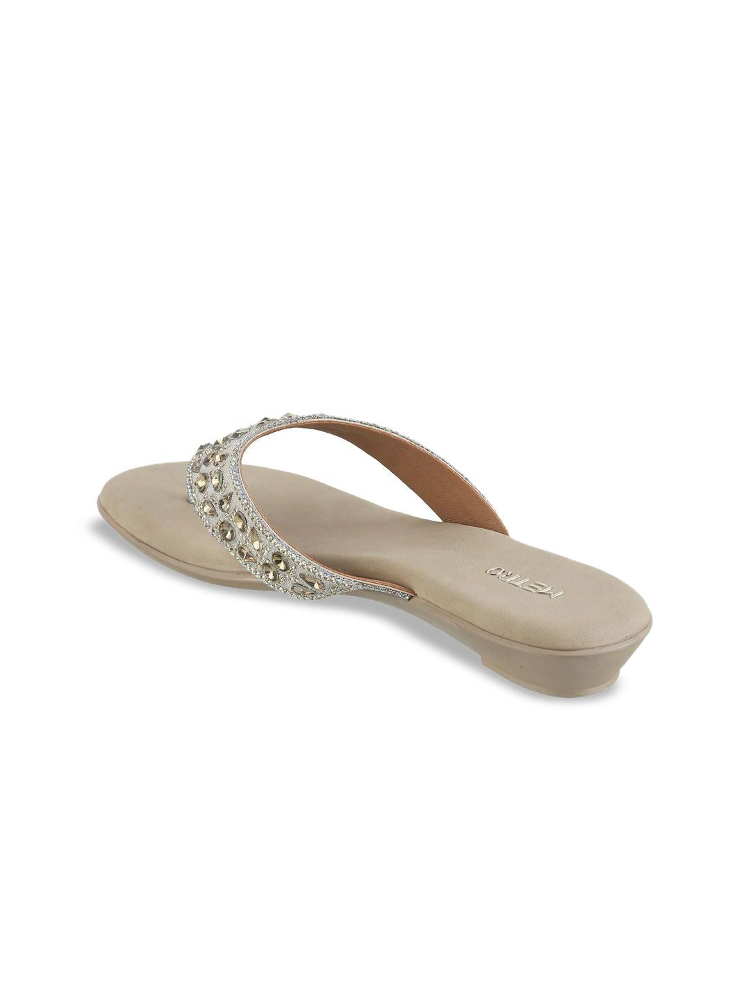 Metro Women Embellished Wedge Flats