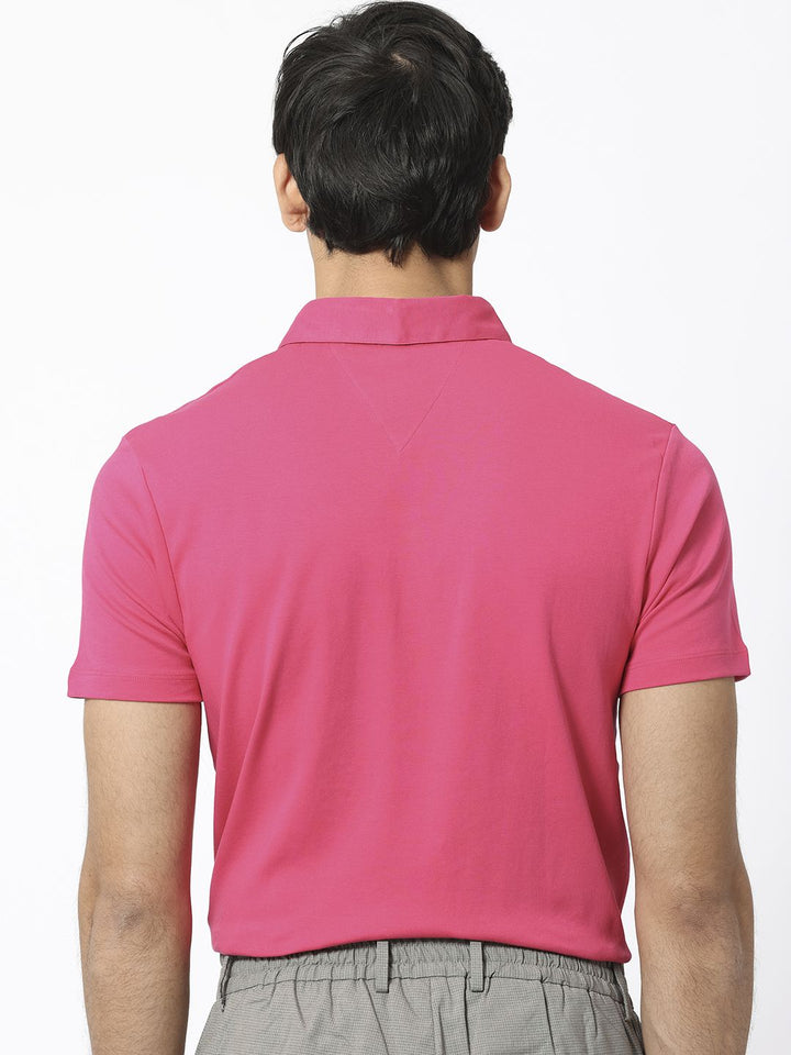 RARE RABBIT Men Casca Polo Collar Slim Fit Cotton T-Shirt