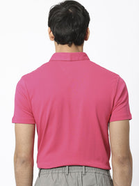 RARE RABBIT Men Casca Polo Collar Slim Fit Cotton T-Shirt