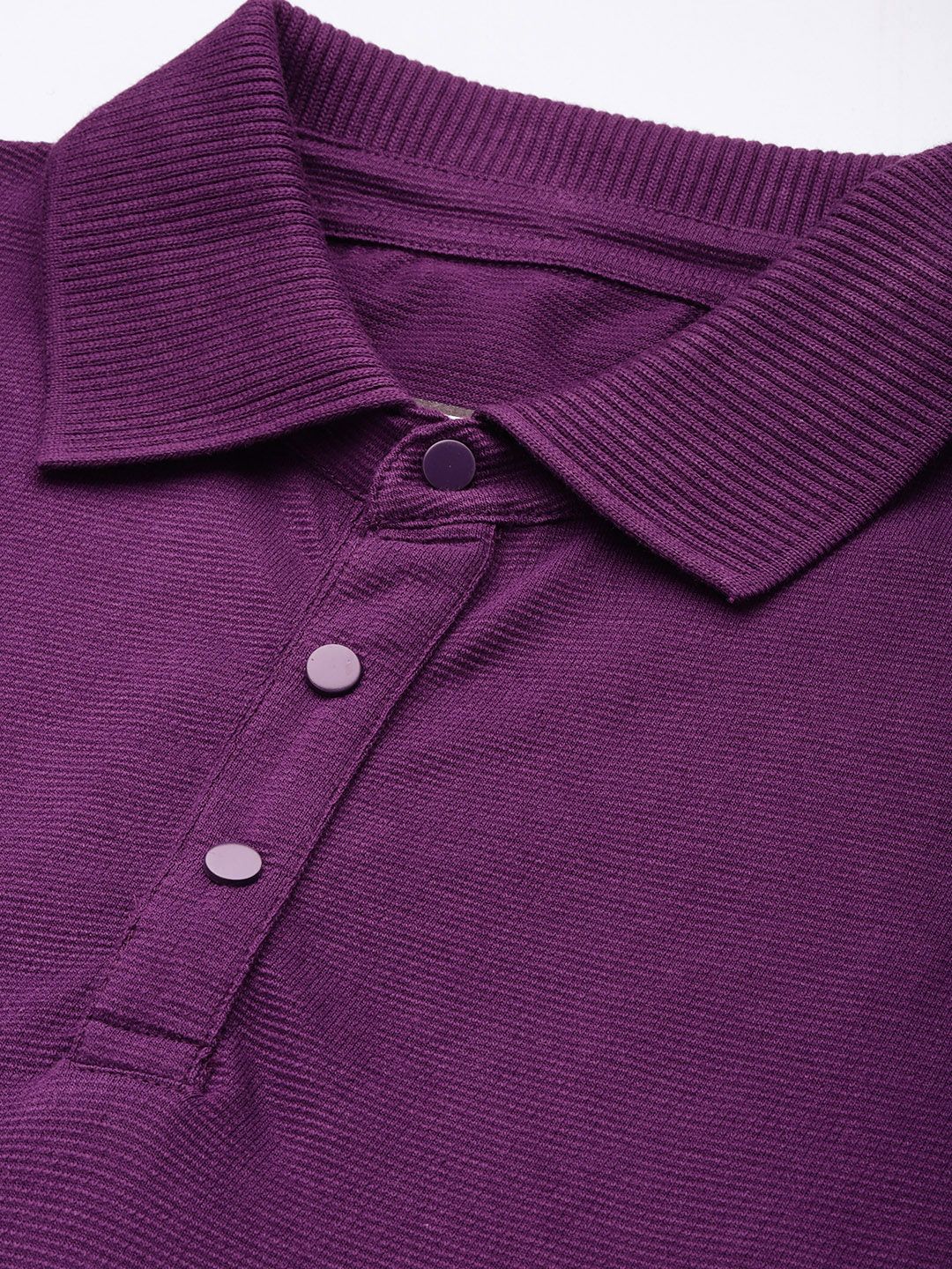 DILLINGER Men Polo Collar Honeycomb Structure T-shirt