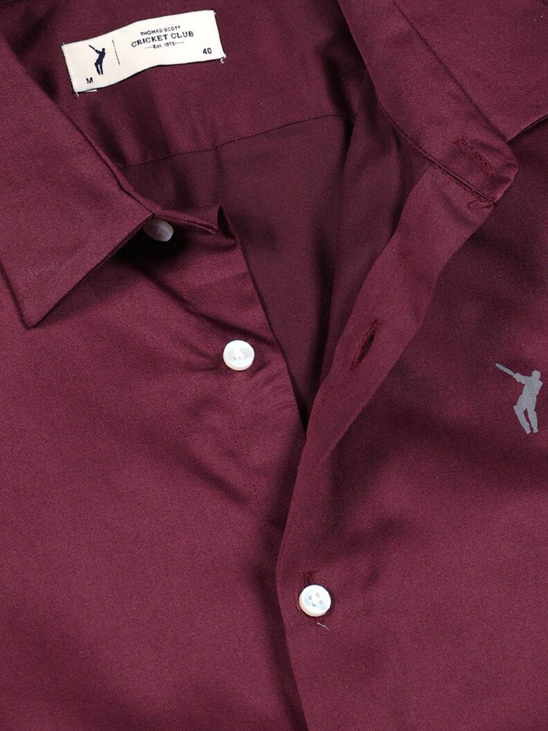 Thomas Scott Classic Slim Fit Spread Collar Casual Shirt