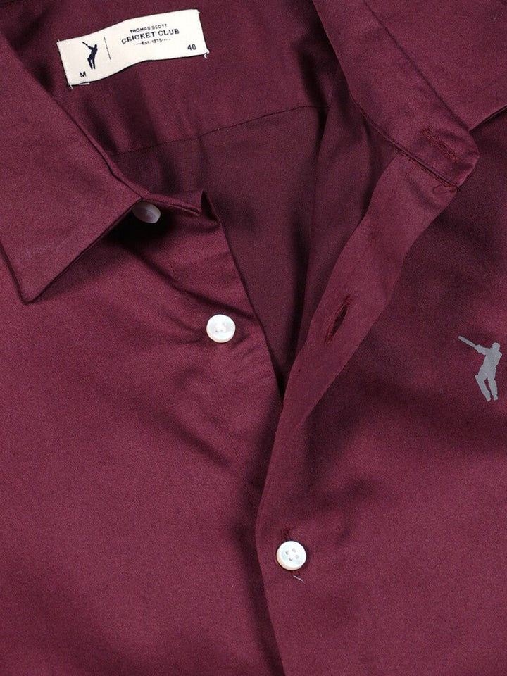 Thomas Scott Classic Slim Fit Spread Collar Casual Shirt